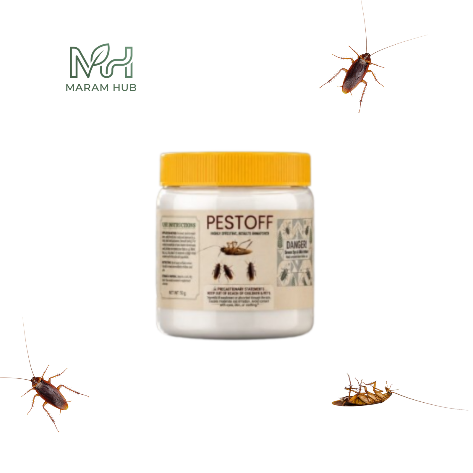 pestoff cockroach killer powder 50g Pestoff Cockroach Killer Powder 50g | Fast & Effective Control